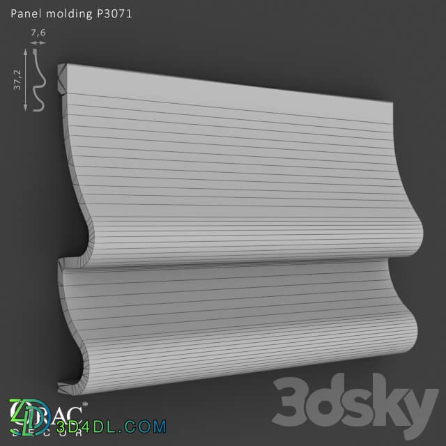 Decorative plaster - OM Panel molding Orac Decor P3071