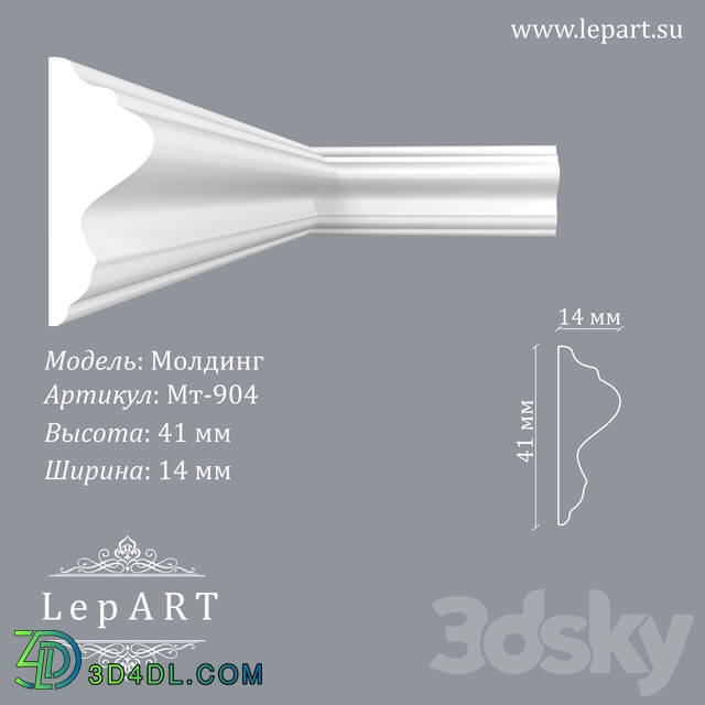 Decorative plaster - Lepart Molding MT-904 OM