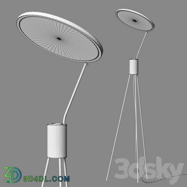 LampsShop.com T6048 Floor Lamp Ecrate