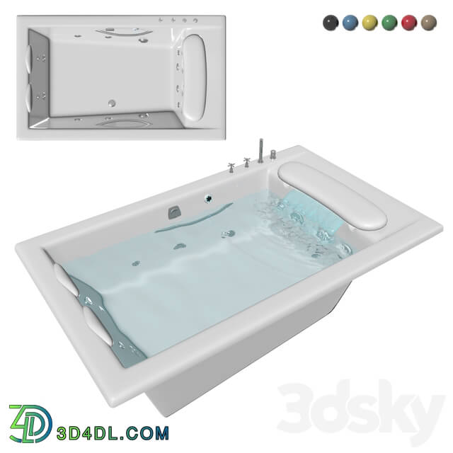 Bathtub - Hydromassage bathtub RiverBath Kohler K-1360