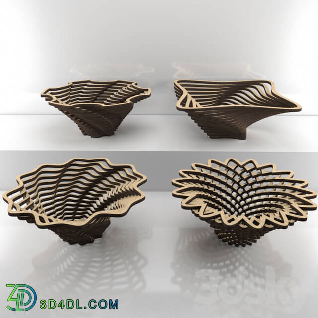 Vase - Wooden bowls