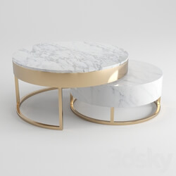 Table - Modern round coffee table 