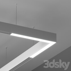 Ceiling lamp - HOKASU OneLine _ LF Angle magnetic track light _white _ pendant_ 