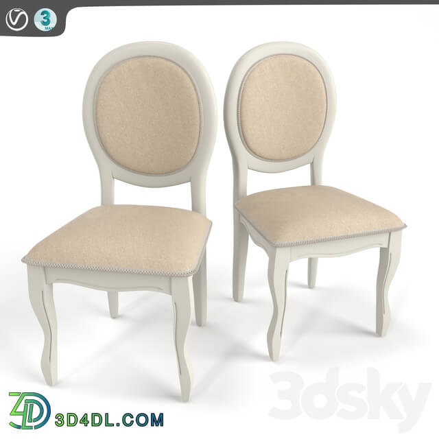 Chair - Set of 2 medallion chairs PRINCE