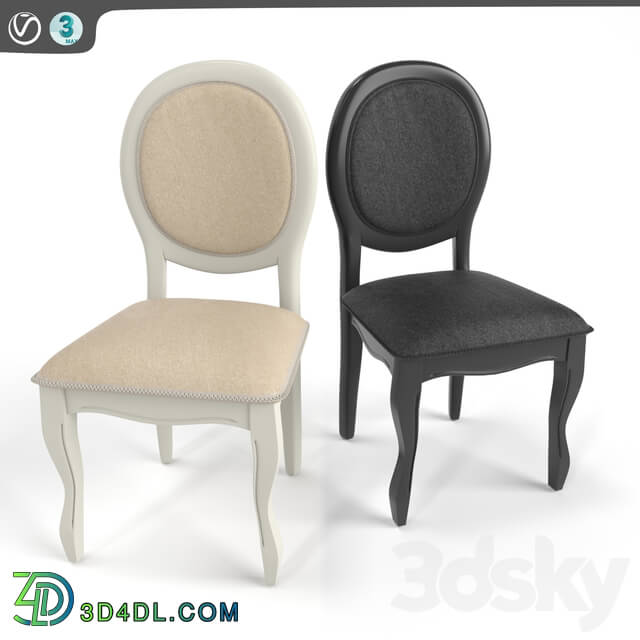 Chair - Set of 2 medallion chairs PRINCE