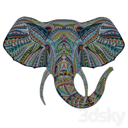 Other decorative objects - Picture of a tree etno elephant 