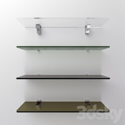 Bathroom accessories - Glass shelves with a set of fasteners 