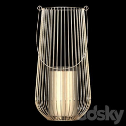 Other decorative objects - Decorative Lantern for Candle from Golden Rods 