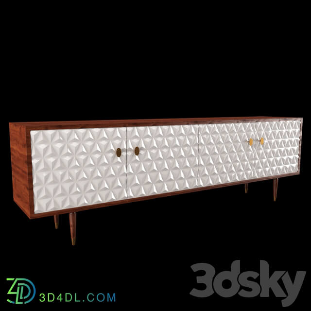 Sideboard _ Chest of drawer - Diamond Shaped Door Design Buffet Sideboard
