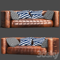 Sofa - Maddox leather sofa 