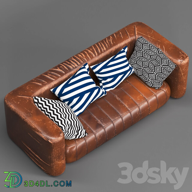 Sofa - Maddox leather sofa