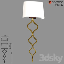 Wall light - Sconce in modern style Gramercy Efrain SN091-1-BRS 