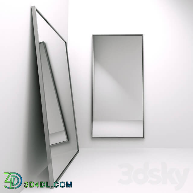 Mirror - Mirror in stainless steel frame