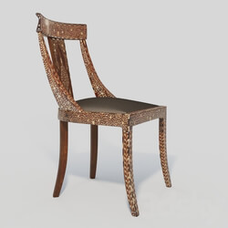 Chair - 19th Century Anglo-Indian Bone Inlay Side Chair 