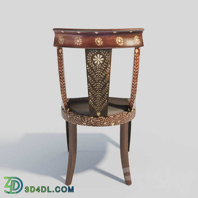 Chair - 19th Century Anglo-Indian Bone Inlay Side Chair