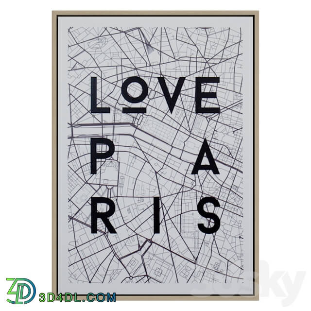 Frame - Painting TOILE PARIS 50_70_4