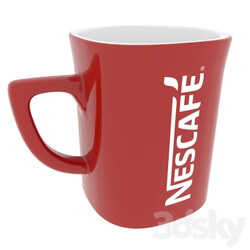 Tableware - Red Mug Nescafe 