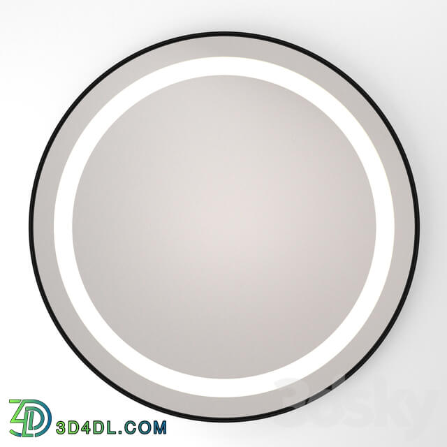 Mirror - Illuminated round mirror Iron Global