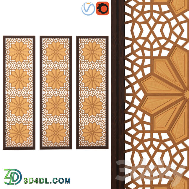 Other decorative objects - Decorative Wood Panel 03