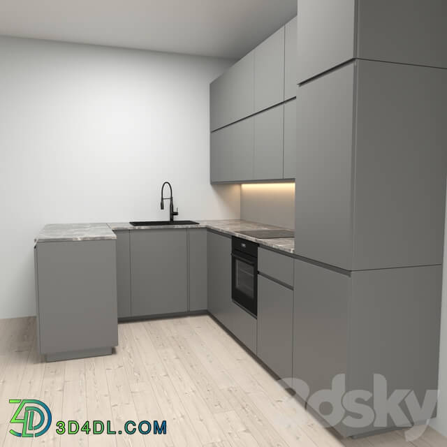 Kitchen - Modern kitchen VOXTORP DARK