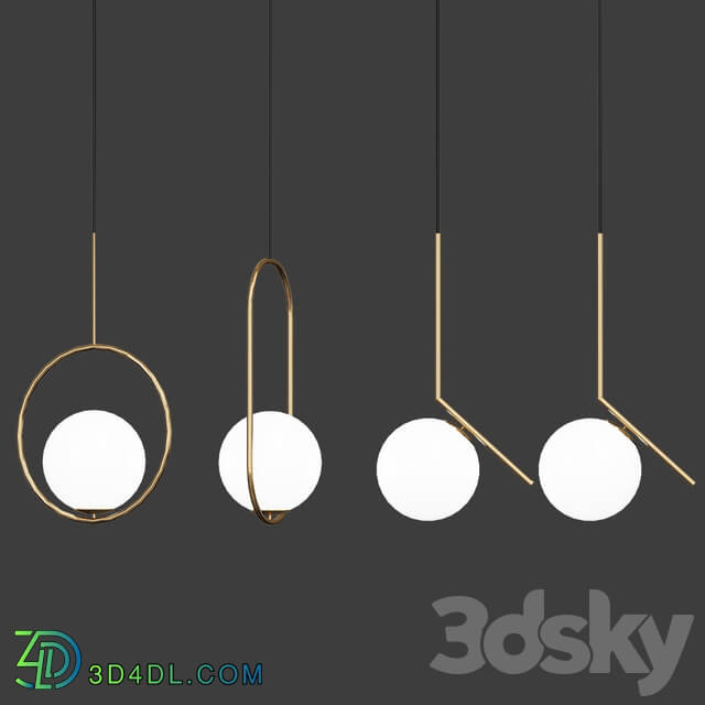 Pendant light gold