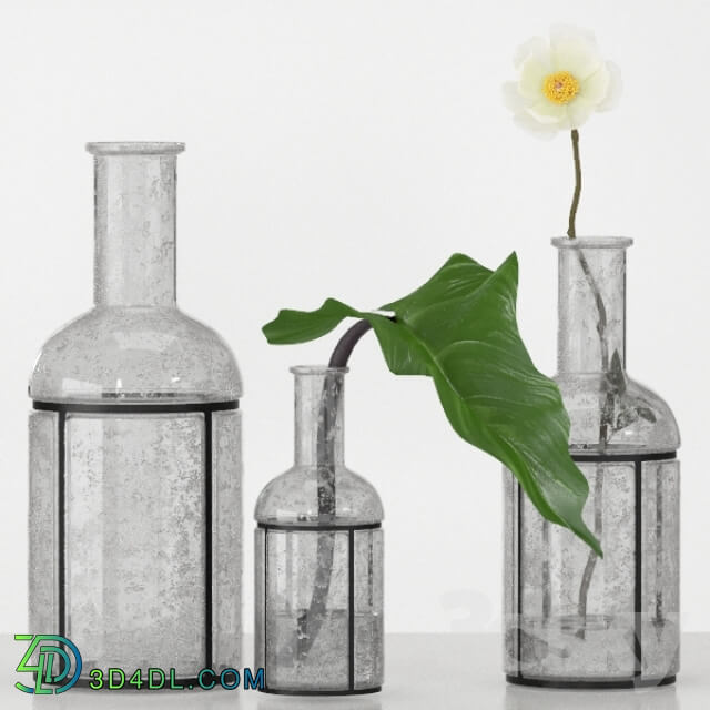 Caged Bubble Vases