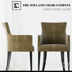 Chair THE SOFA AND CHAIR COMPANY PARIS CARVER 