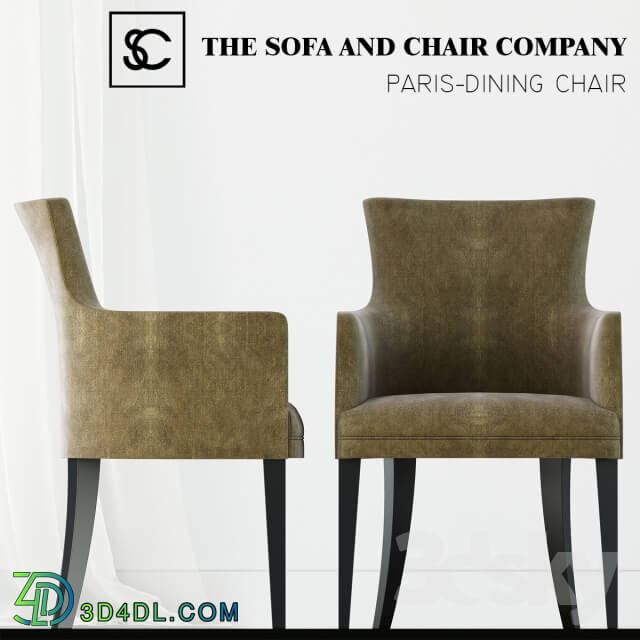 Chair THE SOFA AND CHAIR COMPANY PARIS CARVER