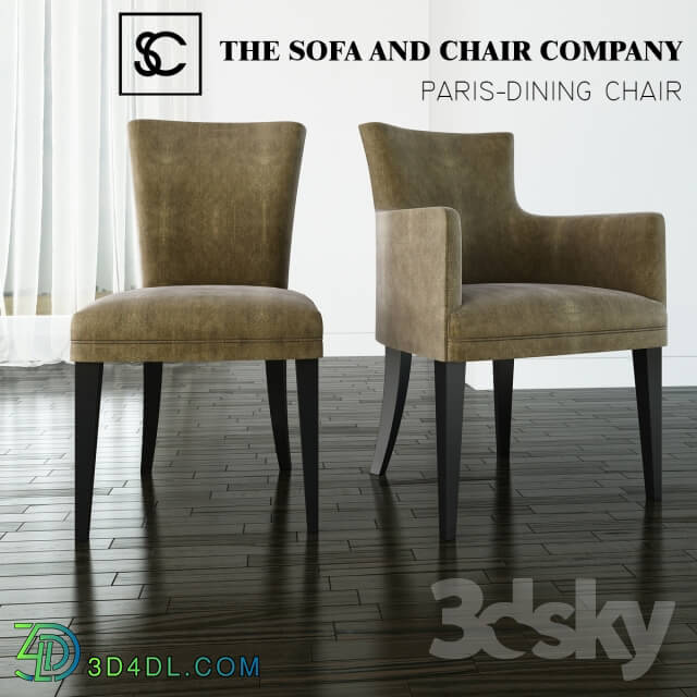 Chair THE SOFA AND CHAIR COMPANY PARIS CARVER