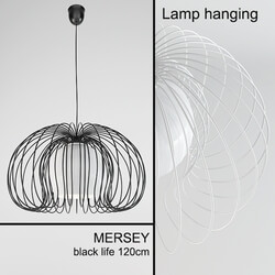 Ceiling light - Lampa wiszaca MERSEY black 