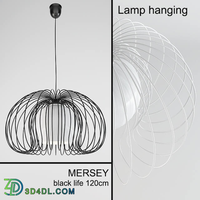 Ceiling light - Lampa wiszaca MERSEY black