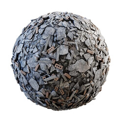 CGaxis Textures Physical 3 Destruction concrete and wood rubble 31 23 