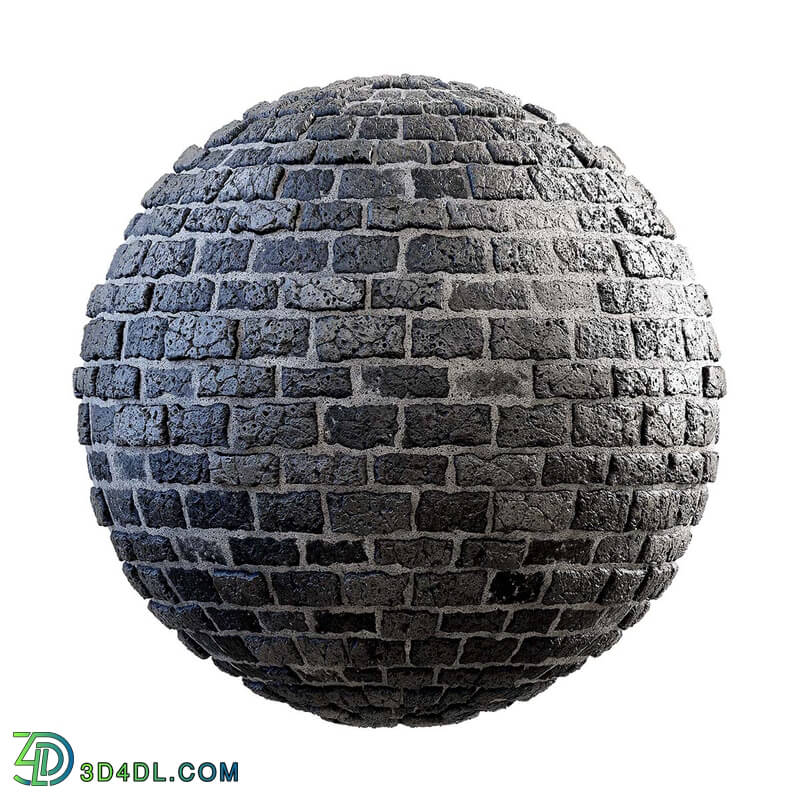 CGaxis Textures Physical 3 Medieval black castle wall 29 88