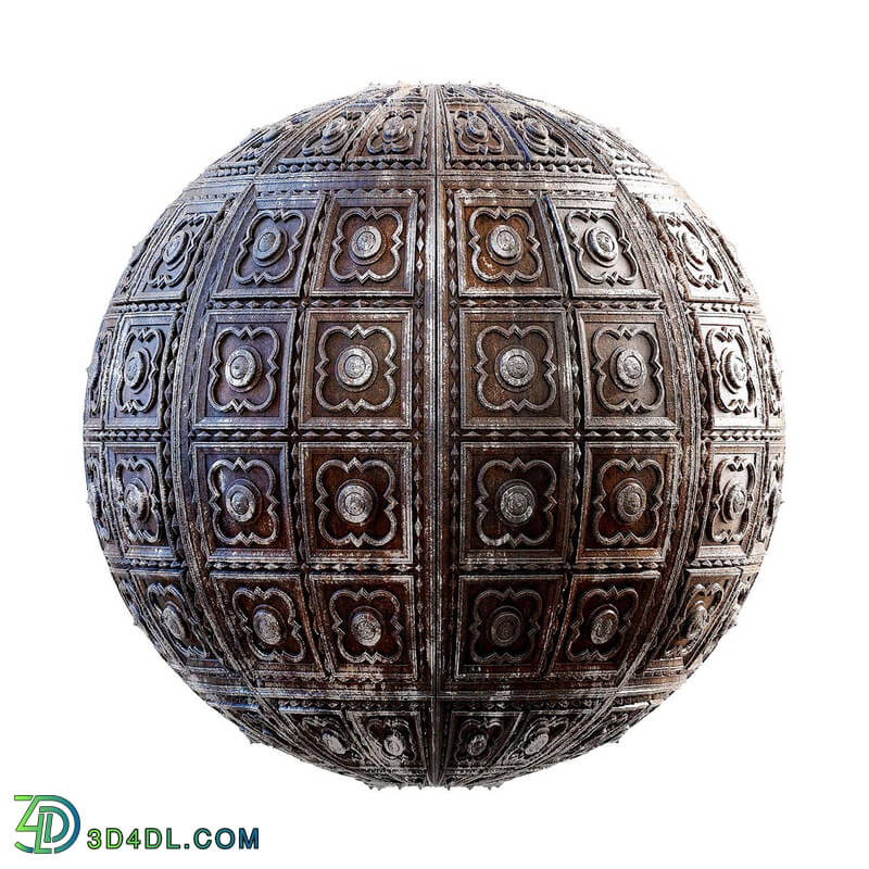 CGaxis Textures Physical 3 Medieval rusty metal ornaments 29 24