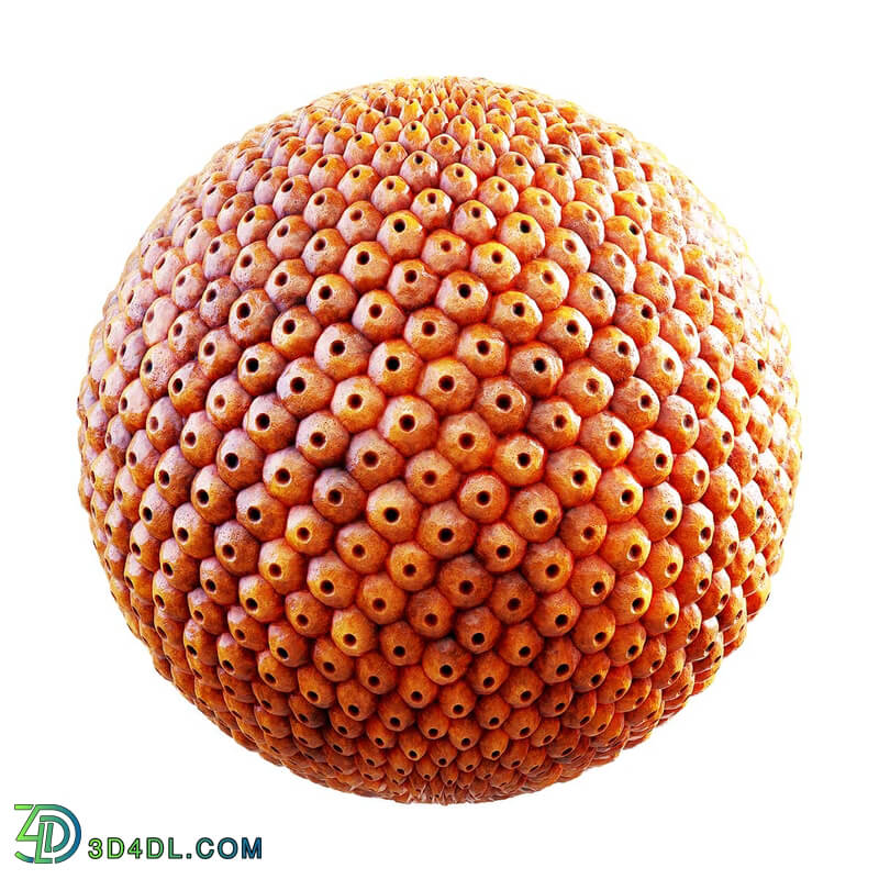 CGaxis Textures Physical 3 Organic orange insect nest 32 64