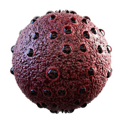 CGaxis Textures Physical 3 Organic red alien skin 32 04 