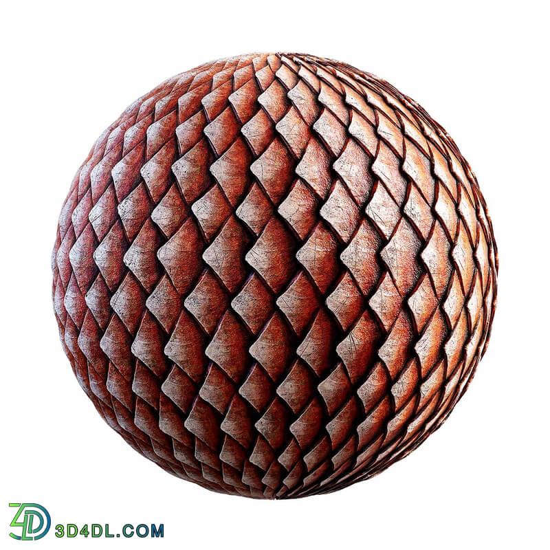 CGaxis Textures Physical 3 Organic red dragon scales 32 29