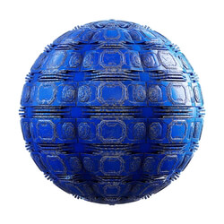 CGaxis Textures Physical 3 Sci Fi blue space ship wall 28 90 