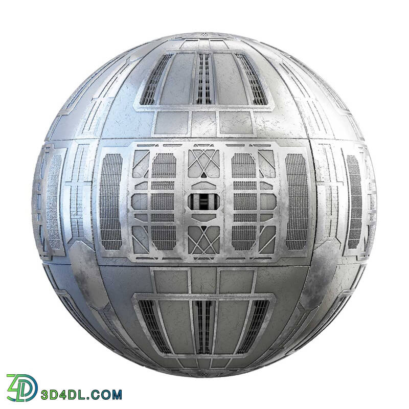 CGaxis Textures Physical 3 Sci Fi grey metal space ship wall 28 37