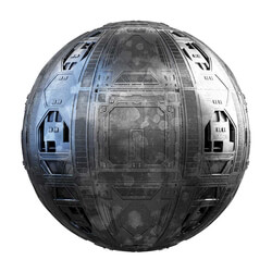 CGaxis Textures Physical 3 Sci Fi grey metal space ship wall 28 40 