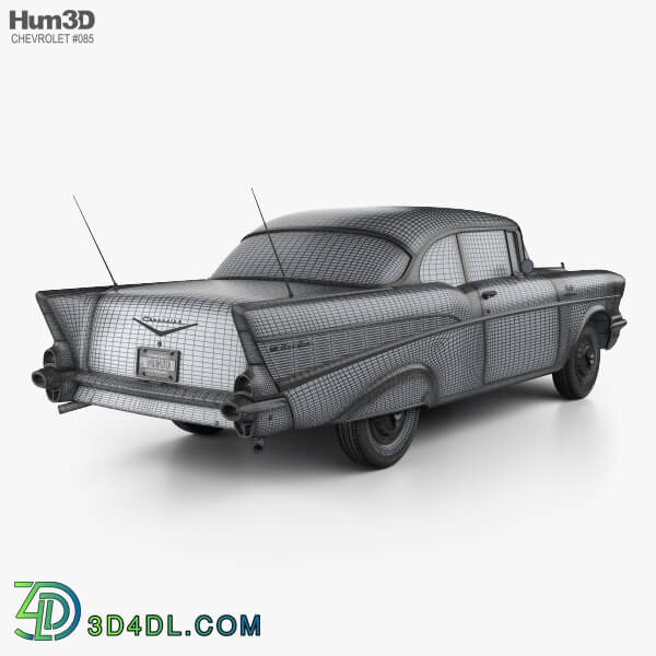 Hum3D Chevrolet Bel Air Sport Coupe 1957