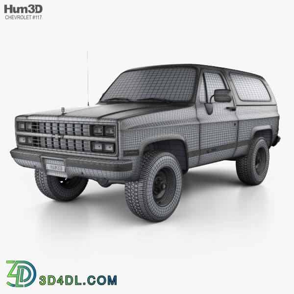 Hum3D Chevrolet Blazer (K5) 1989