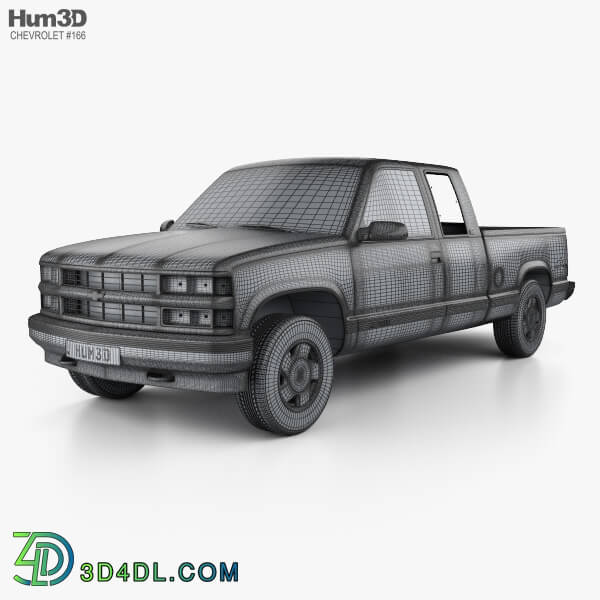 Hum3D Chevrolet C1500 (K1500) Extended Cab 1988