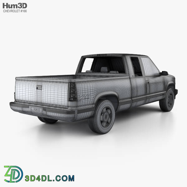 Hum3D Chevrolet C1500 (K1500) Extended Cab 1988