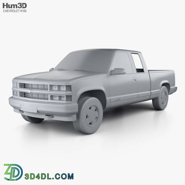 Hum3D Chevrolet C1500 (K1500) Extended Cab 1988