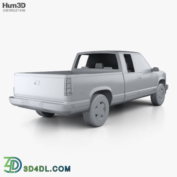 Hum3D Chevrolet C1500 (K1500) Extended Cab 1988