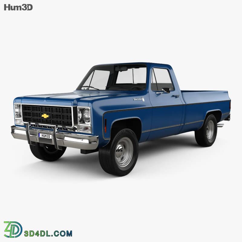 Hum3D Chevrolet CK Scottsdale Single Cab Standart Bed 1979