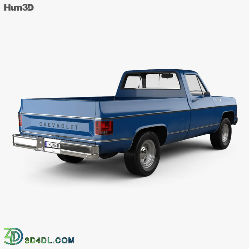 Hum3D Chevrolet CK Scottsdale Single Cab Standart Bed 1979