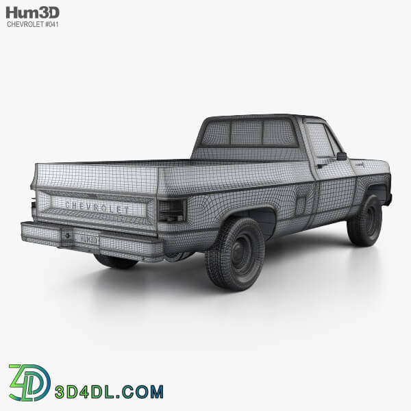 Hum3D Chevrolet CK Scottsdale Single Cab Standart Bed 1979