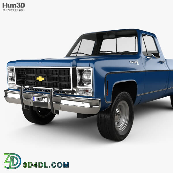 Hum3D Chevrolet CK Scottsdale Single Cab Standart Bed 1979